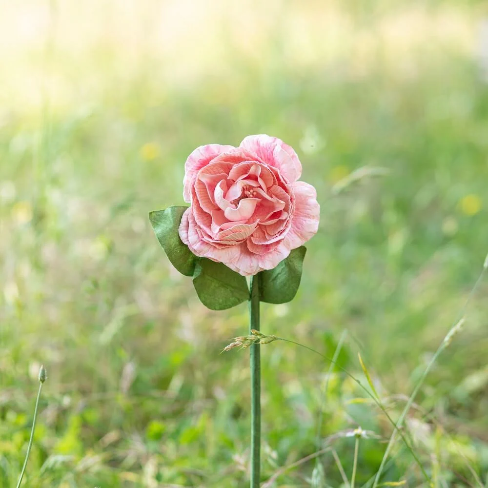Camélia en papier - Rose pâle – Image 8