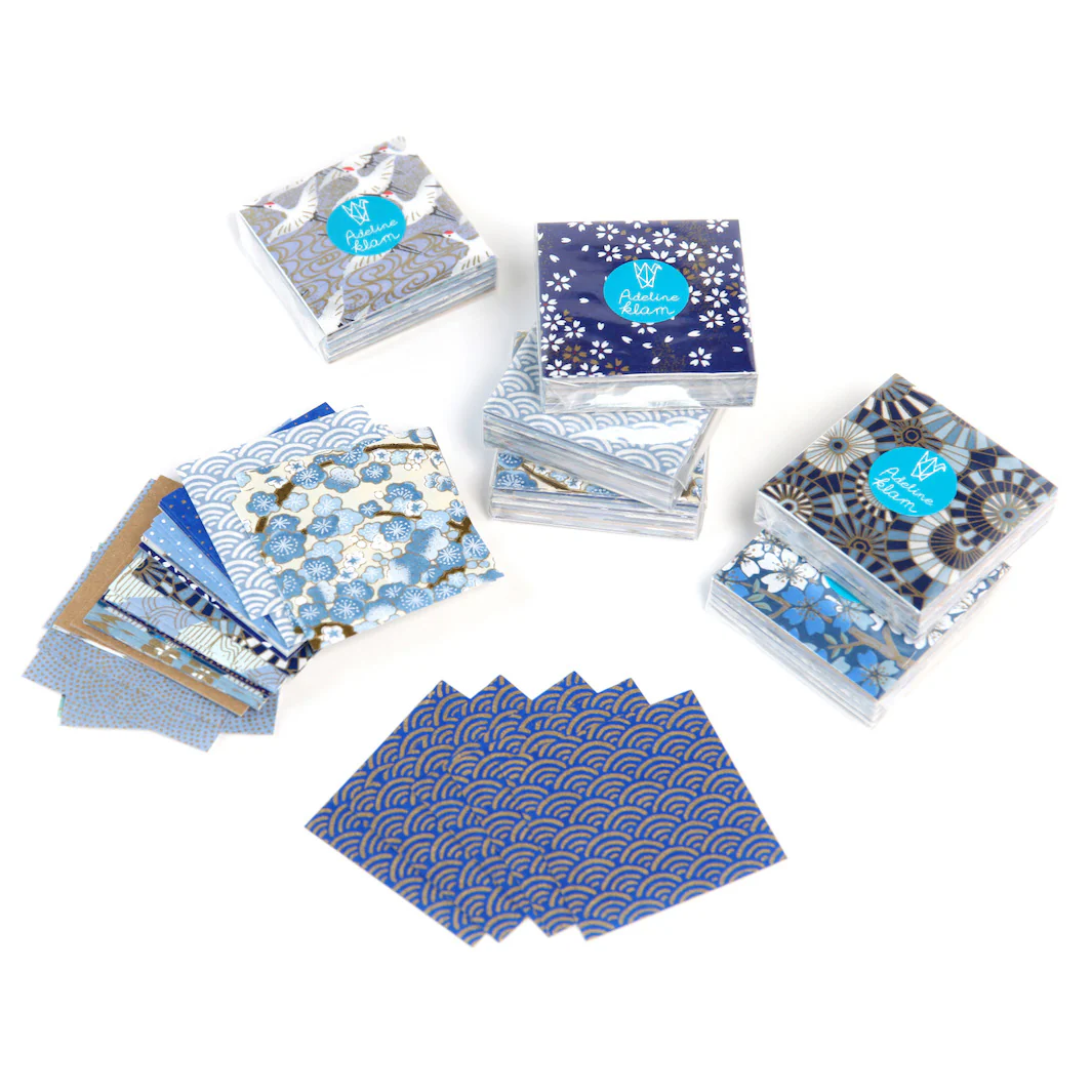 100 Papiers Origami - 6 x 6 cm - Motifs Variés - Océan – Image 7