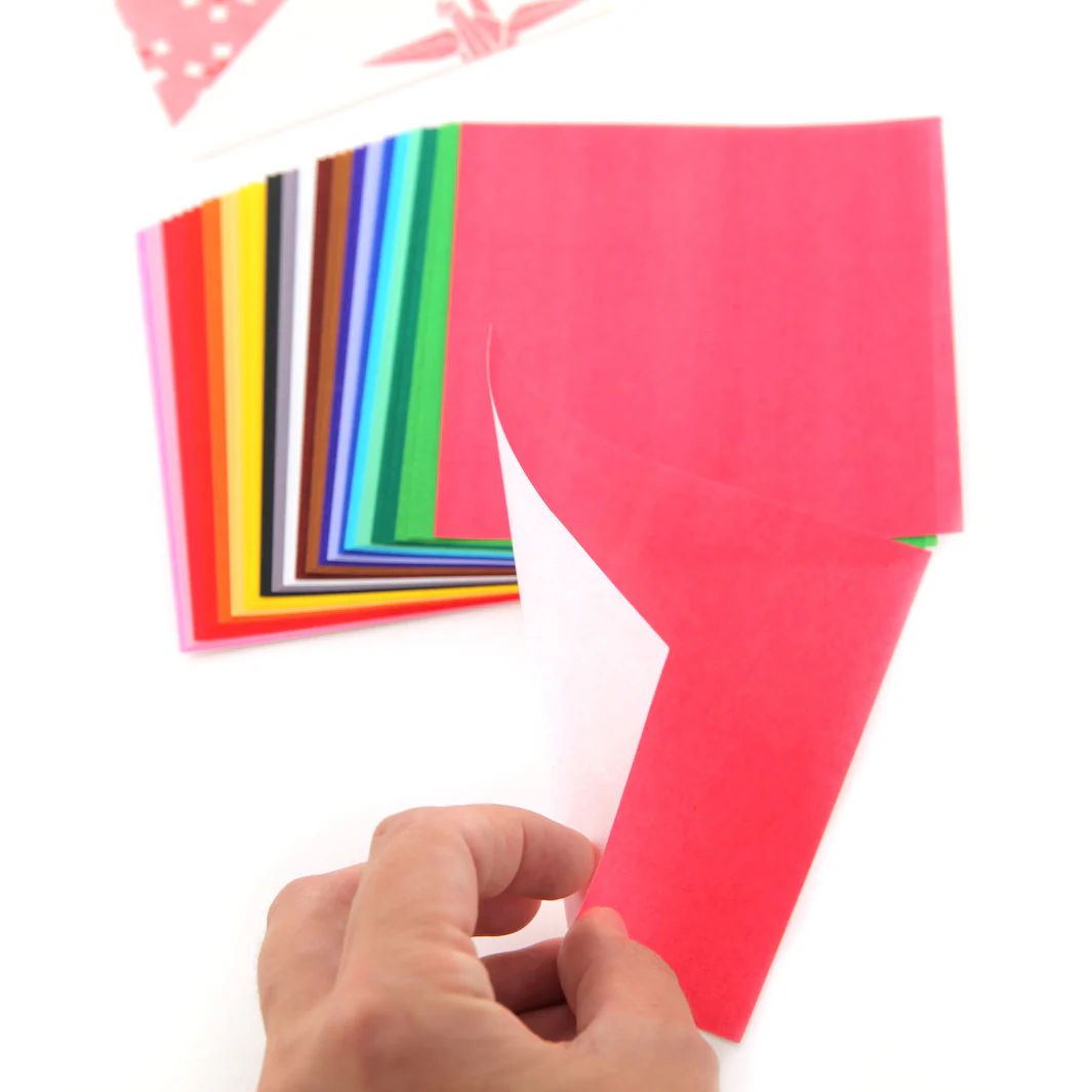 40 Papiers Origami Multicolores - 20 couleurs - 12 x 12 cm – Image 3