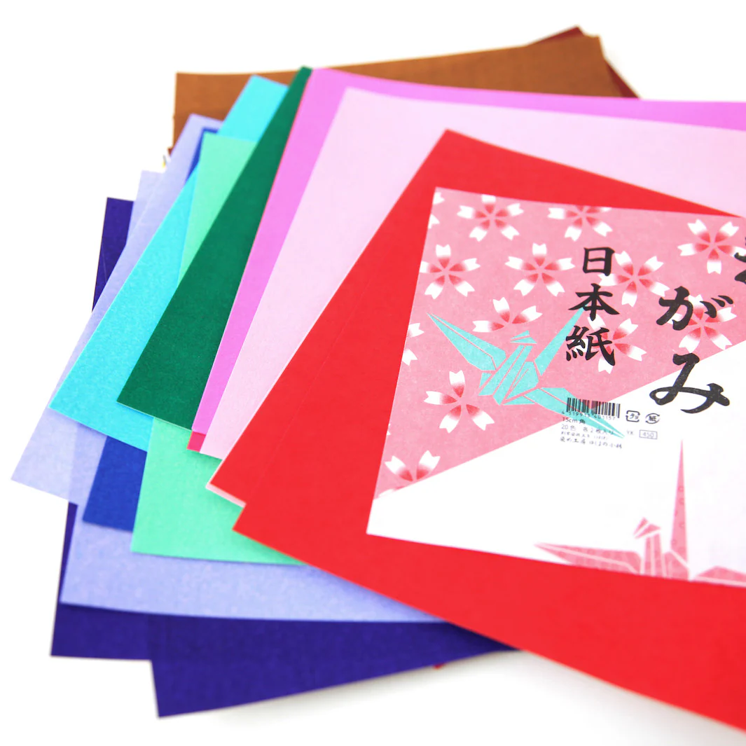 40 Papiers Origami Multicolores - 20 couleurs - 15 x 15 cm – Image 6