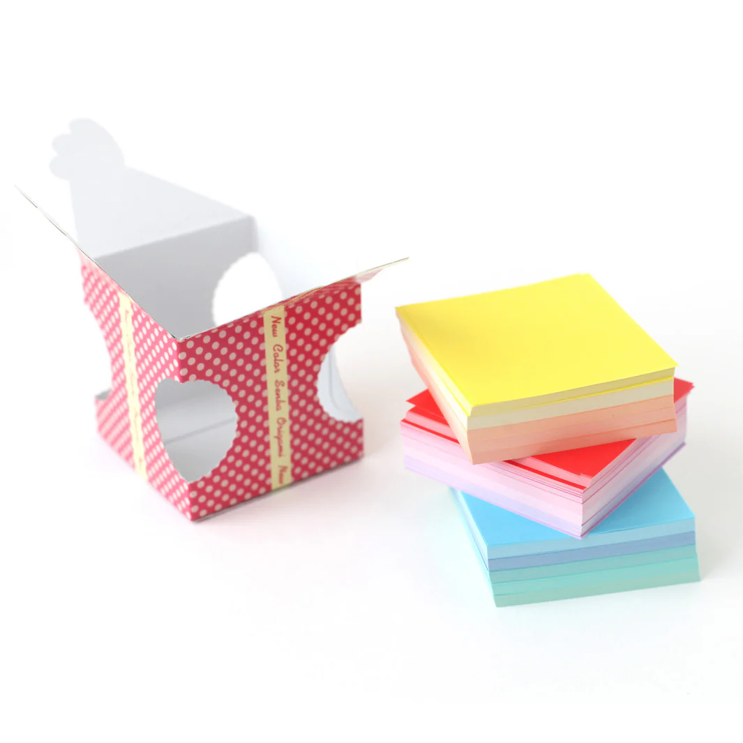 1005 Papiers Origami Multicolores - Tons Doux - 15 couleurs - 7 x 7 cm – Image 3