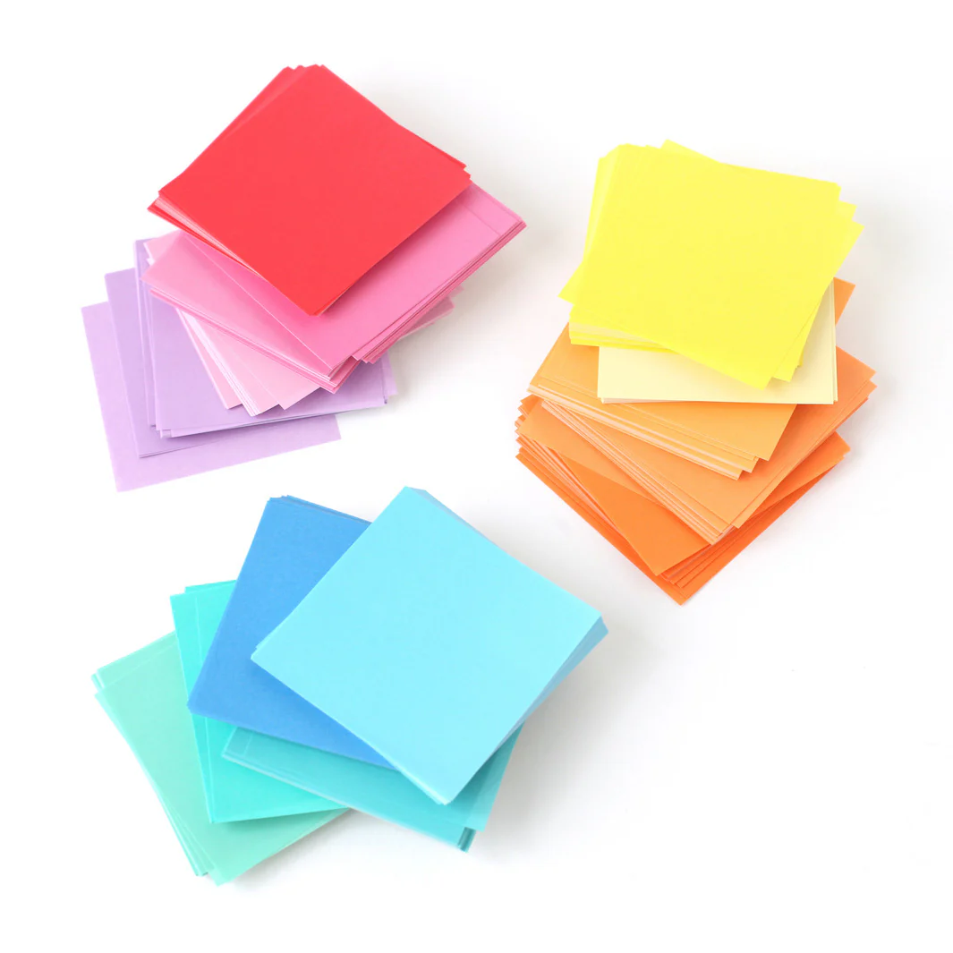1005 Papiers Origami Multicolores - Tons Doux - 15 couleurs - 7 x 7 cm – Image 5