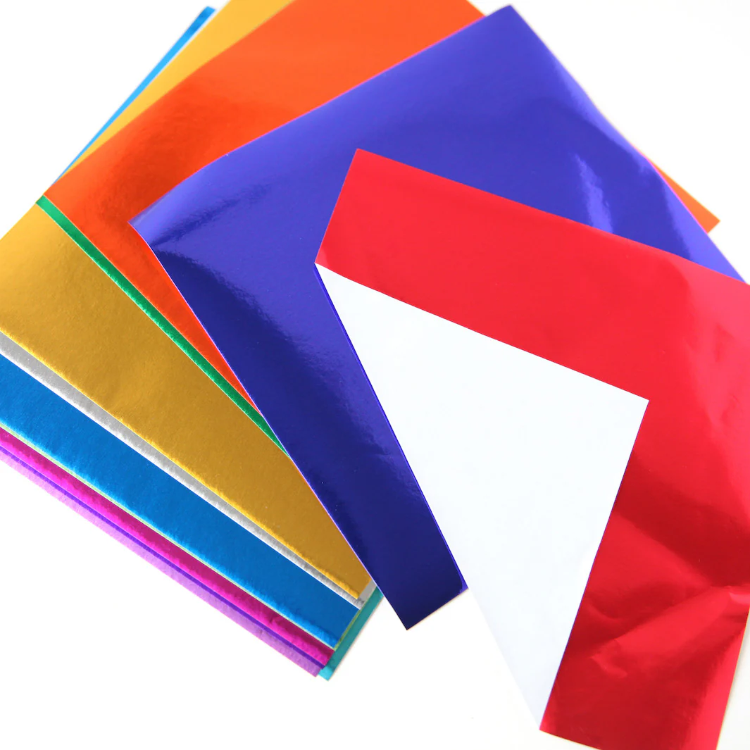 12 Papiers Origami Multicolores - Métallisés - 12 couleurs - 15x15 cm – Image 3